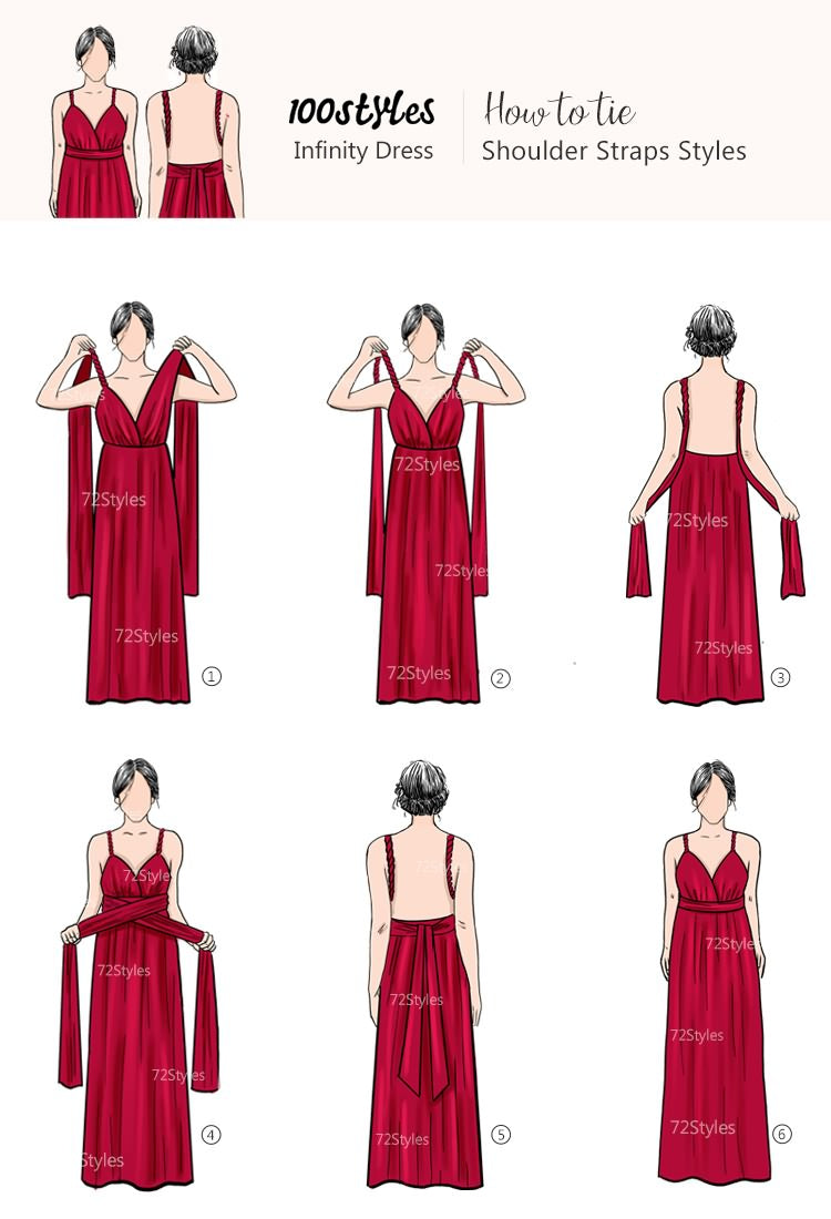 100Styles Infinity Dress Tutorials - Shoulder Straps Styles