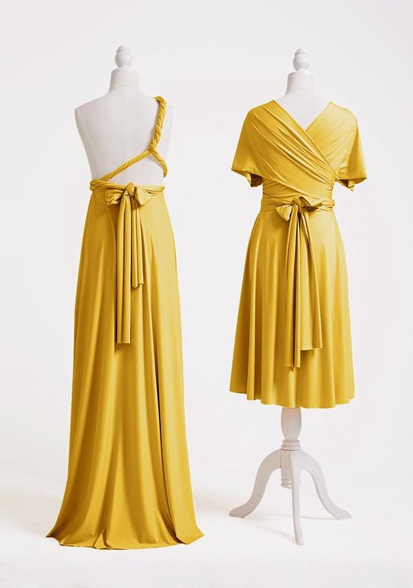 Mustard Yellow Multiway Infinity Dress-InfinityDress.com.au