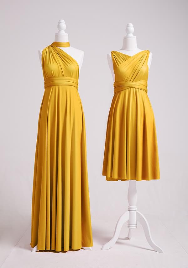 Mustard Yellow Multiway Infinity Dress-InfinityDress.com.au