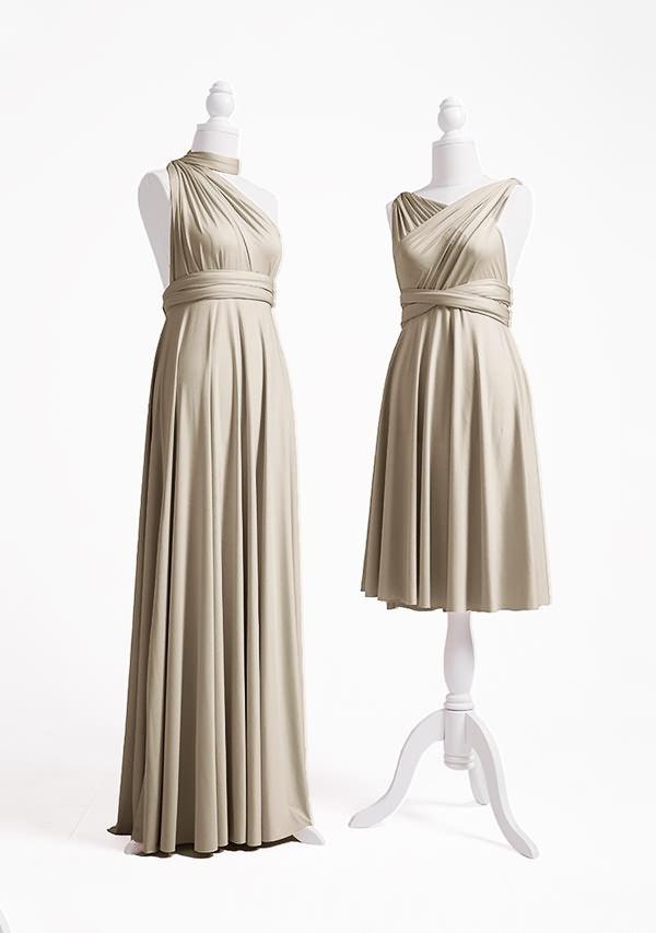 Taupe Multiway Convertible Infinity Dress-InfinityDress.com.au