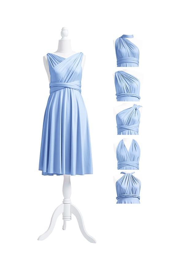 Dusty Blue Multiway Convertible Infinity Dress-InfinityDress.com.au