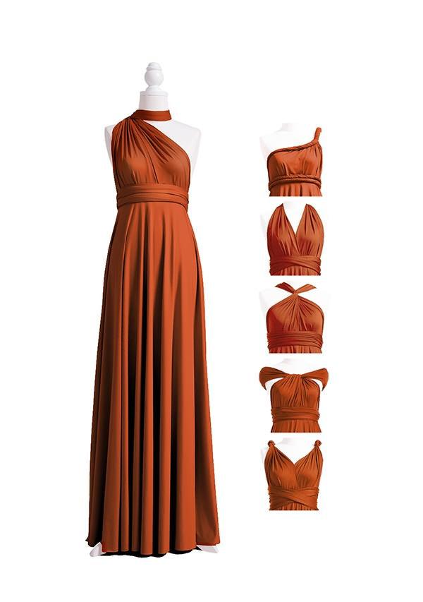 Burnt Orange Multiway Infinity Dress-InfinityDress.com.au