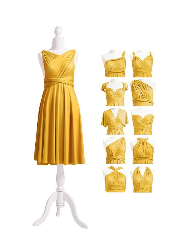 Mustard Yellow Multiway Infinity Dress-InfinityDress.com.au