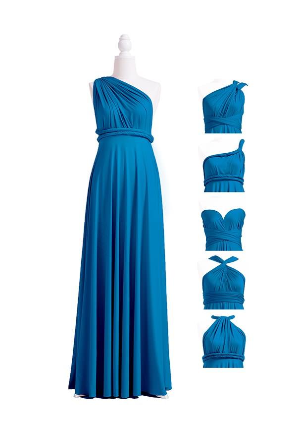 Peacock Blue Multiway Infinity Dress-InfinityDress.com.au