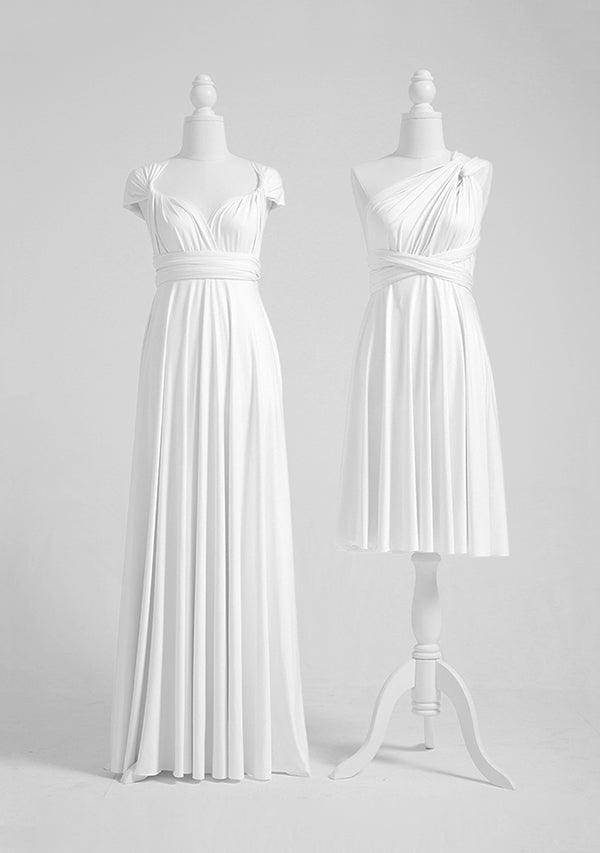 Ivory White Multiway Convertible Infinity Dress-InfinityDress.com.au