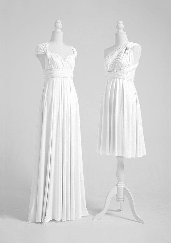 Ivory White Multiway Convertible Infinity Dress-InfinityDress.com.au