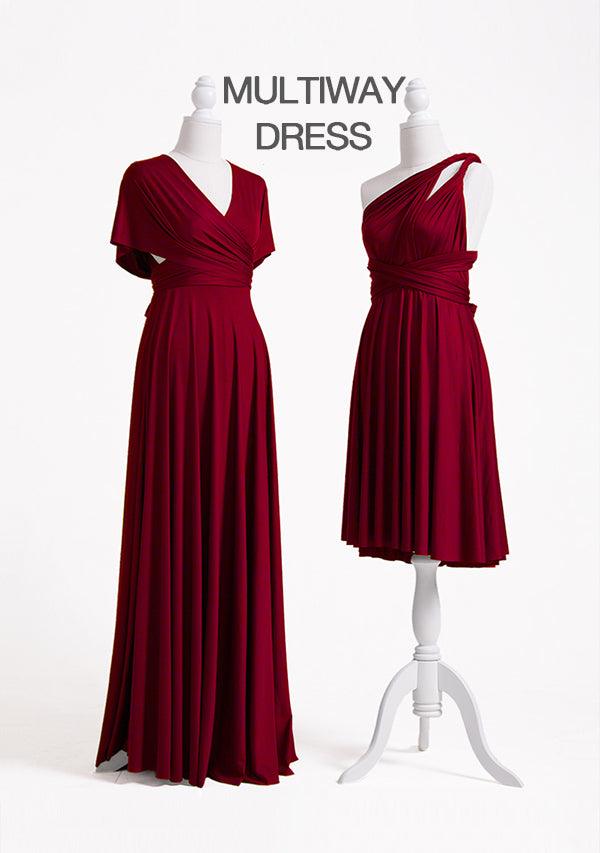 Burgundy Wine Multiway Convertible Infinity Dress-InfinityDress.com.au