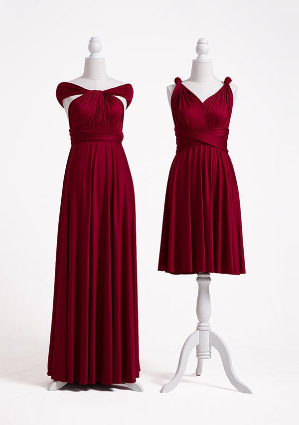 Burgundy Wine Multiway Convertible Infinity Dress-InfinityDress.com.au