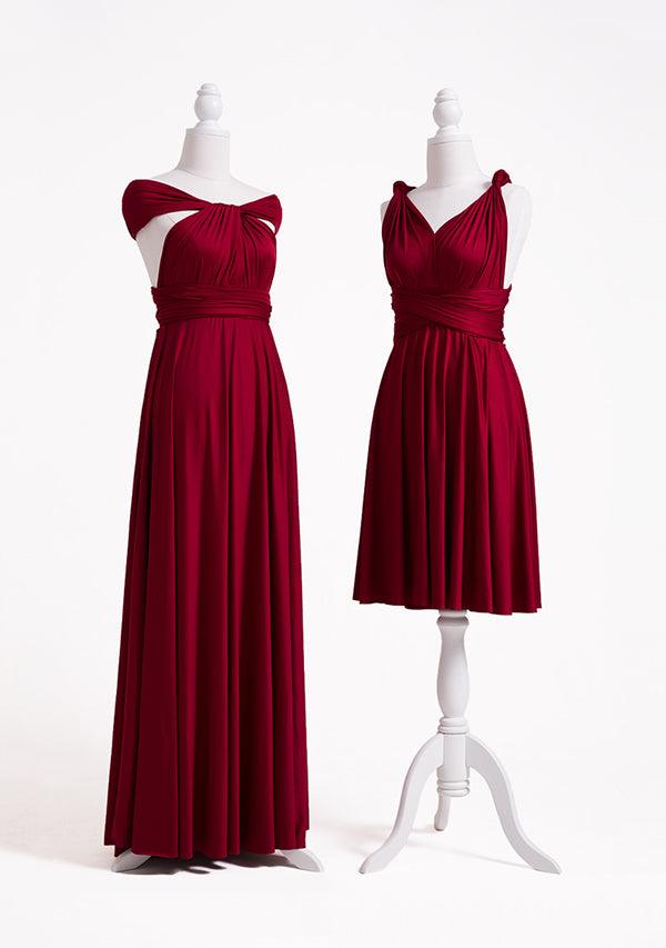 Burgundy Wine Multiway Convertible Infinity Dress-InfinityDress.com.au