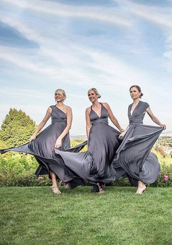 Charcoal Grey Multiway Infinity Dress-InfinityDress.com.au