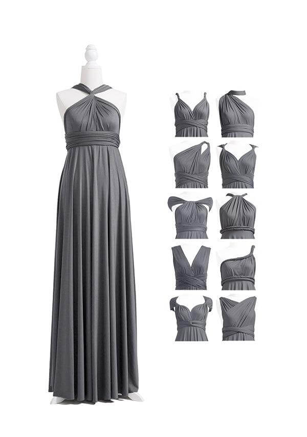 Charcoal Grey Multiway Infinity Dress-InfinityDress.com.au