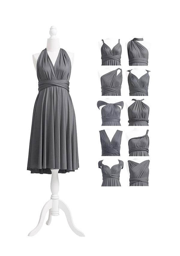 Charcoal Grey Multiway Infinity Dress-InfinityDress.com.au