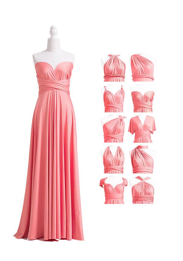 Coral Pink Multiway Infinity Dress-InfinityDress.com.au