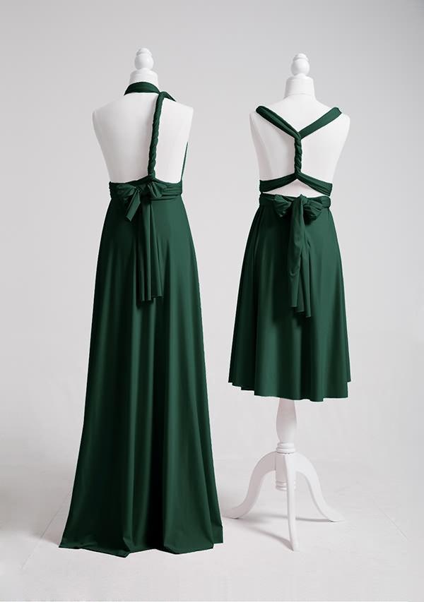 Dark Green Multiway Infinity Dress-InfinityDress.com.au