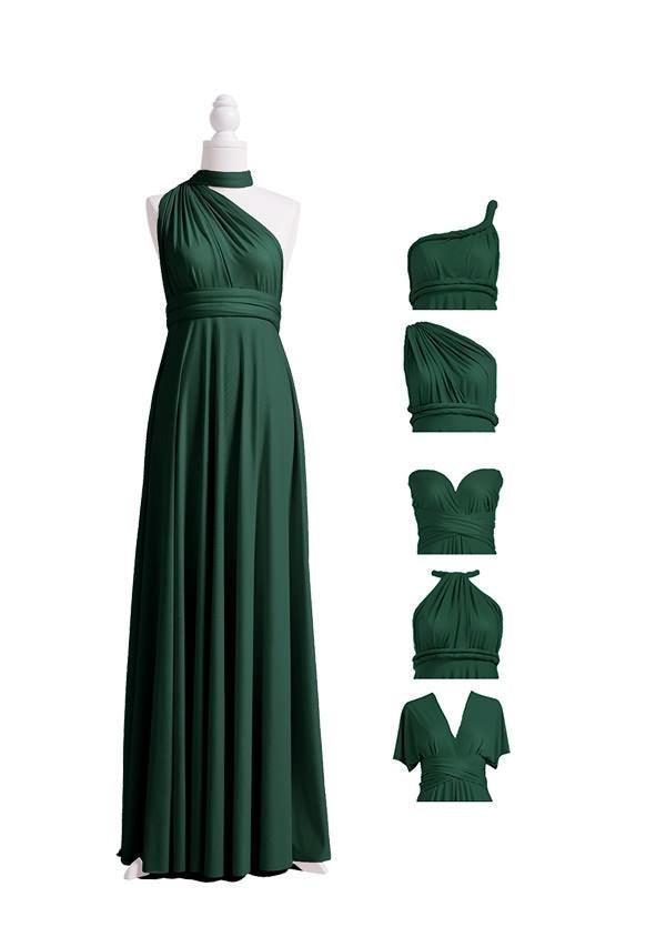 Dark Green Multiway Infinity Dress-InfinityDress.com.au