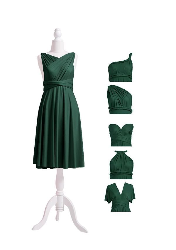 Dark Green Multiway Infinity Dress-InfinityDress.com.au