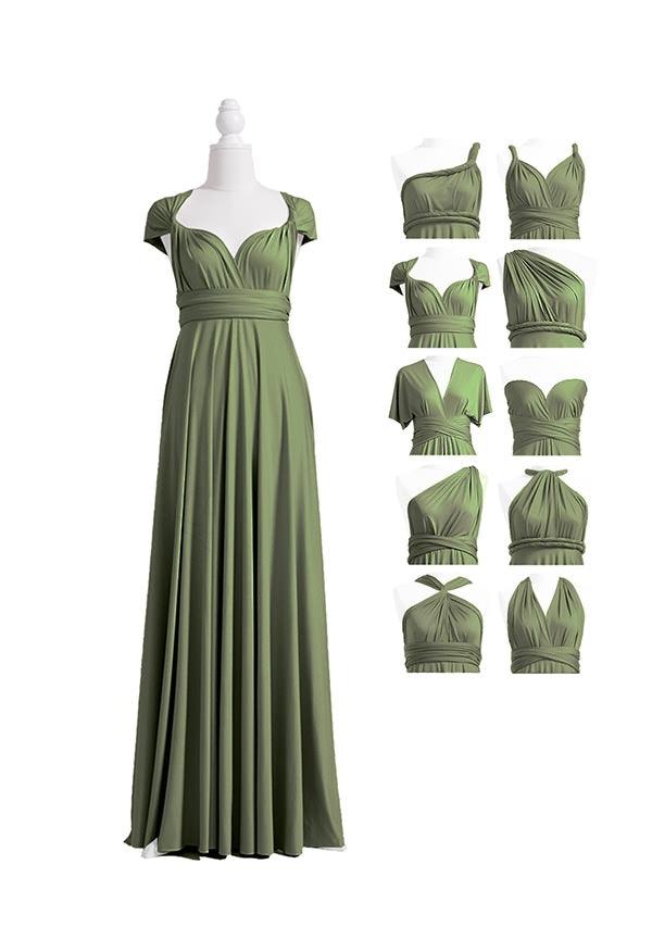 Olive Green Multiway Infinity Dress-InfinityDress.com.au