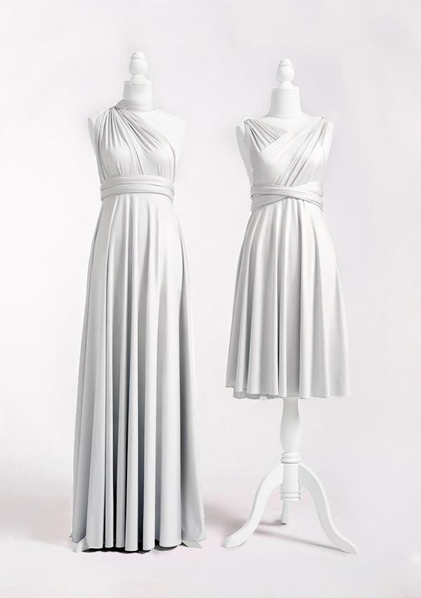 Silver Grey Multiway Infinity Dress-InfinityDress.com.au